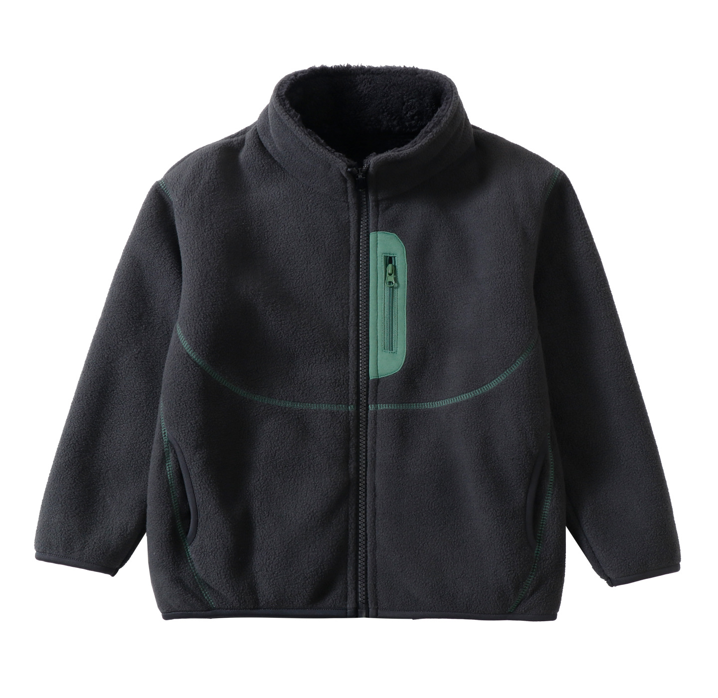 Boys Girls Kids Double Sided F - Toddler Boy Winter Fleece Jacket ulasan dan harga