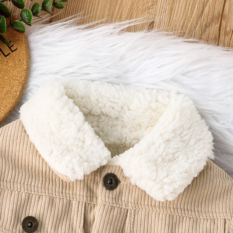 Baby Corduroy Fleece Lined Jac - Toddler Boy Winter Fleece Jacket ulasan dan harga