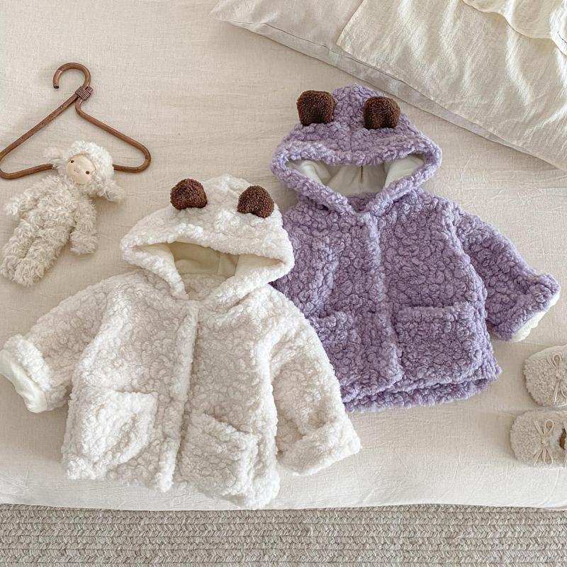Infant Boy Girl Cute Bear Ears - Toddler Boy Winter Fleece Jacket ulasan dan harga